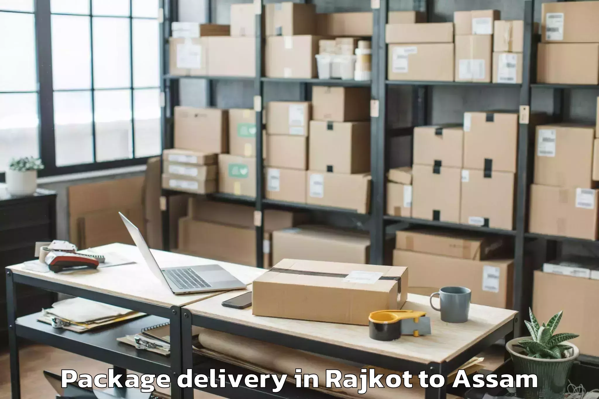 Leading Rajkot to Bajali Package Delivery Provider